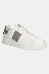 Armani Exchange Flat Sole White Sneaker with Ax Logo